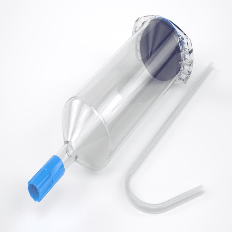 MEDTRON ORIGINAL Шприц-колба швидкого завантаження з трубкою для наповнення ELS 200 мл, 31 6025